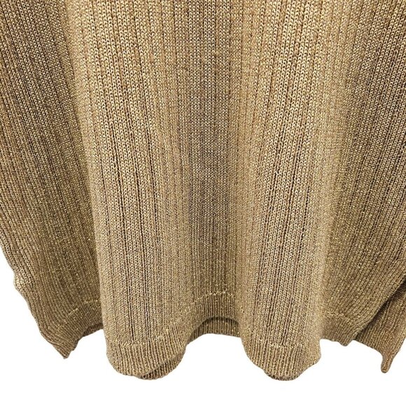 Vintage Maggie Jana Crew Neck Knit Gold 1980's Sweater in Size L - Picture 6 of 9